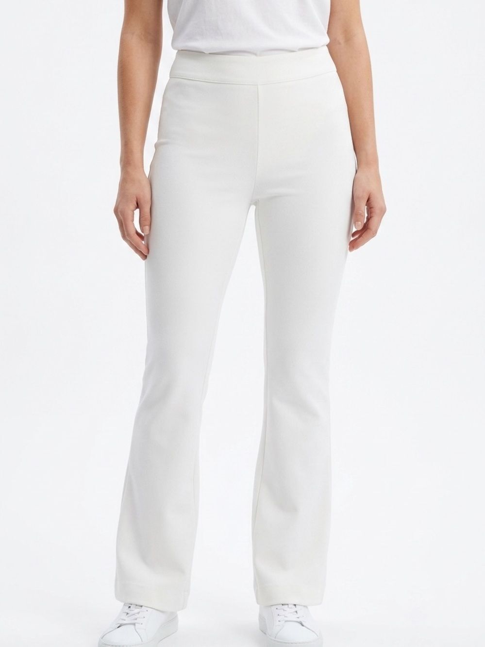 MARIE OLIVER | NEW Mia Slim Flare Pants in Bone White Women’s Size 0